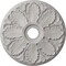 Ekena Millwork Milan Ceiling Medallion (Fits Canopies up to 4 5/8"), 24 1/2"OD x 3 1/2"ID x 1"P, Ultra Pure White CM24MIUWF - alternate 1